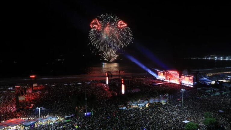 Multitudinario show de Lady Gaga en Brasil
